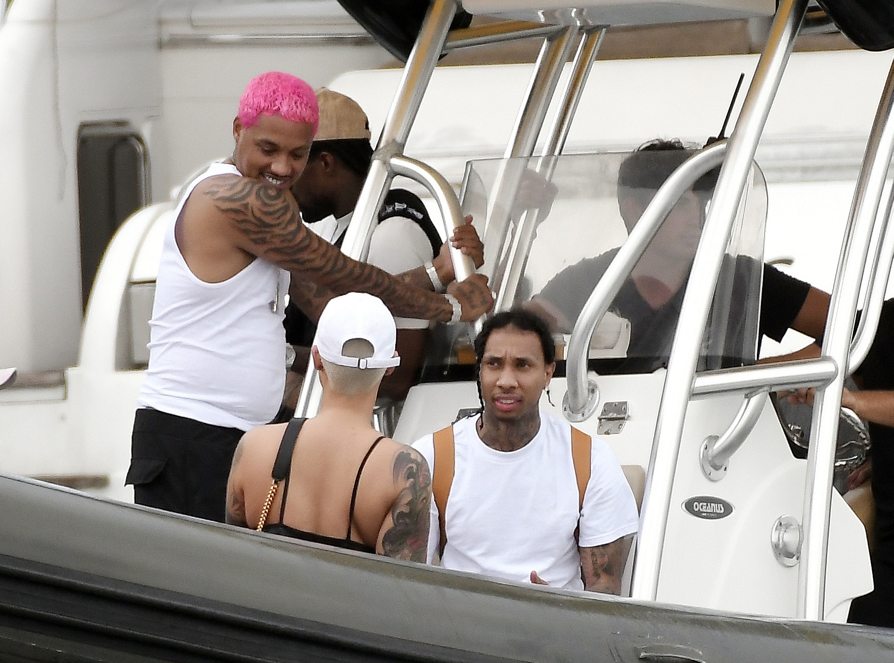 Amber Rose Flaunts Post-Baby Body on a Boat for Tyga's 30th Birthday